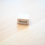 タイプライター風テキスト「Wood」 [ラバースタンプ]