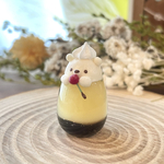【完成品】さくらんぼ大好きしろくまちゃんののむプリン［ミニチュア(無加工)or キーホルダー］