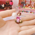 ミニチュア　浴衣の女の子　ハンドメイド