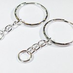キーホルダー金具　シルバー　8個セット