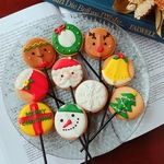 【クリスマス】ロリポップアイシングクッキー２本セット