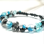༅೫夜風に鳴り響く風鈴の音色೫༅ 天然石 パワーストーン ブレスレット　#minne_new #マクラメ