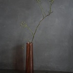 琥珀色のフラワーベース　　ガラスベース　花瓶　花器　一輪挿し　おしゃれ　インテリア　花　ドライフラワー