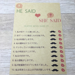 【10枚組】盛り上がる余興に♪  ウェディングゲーム HE SAID SHE SAID