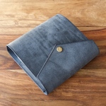  【R様オーダー品】　ミニ６ システム手帳 Blue【Square Flap】