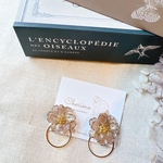 新作*【フルリール】フラワー×2way デザイン レジン イヤリング ピアス アクセサリー 