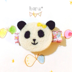【再販2】＊Baby&kids＊パンダヘアクリップ