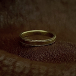 真鍮リング　ミル打　20号 【サイズ相談可】