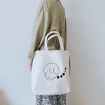 おさげちゃん ショルダーLサイズ ロゴトートバッグ