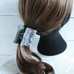 インド刺繍リボンのヘアクリップ
