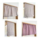 まろん様オーダー品★リネンカフェカーテン　4枚
