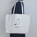 Nyao LLサイズ ロゴトートバッグ