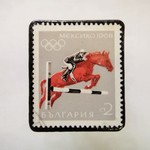 馬切手ブローチ1210