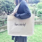 Have a nice day LLサイズ ロゴトートバッグ