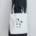 PONY ショルダーLサイズ ロゴトートバッグ
