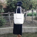 【送料無料】Happiness ロングLサイズ ロゴトートバッグ