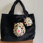 No.6264 ボスにゃんこトートバッグ　チャーム付き