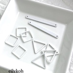 10個/ホワイト　個性派パーツセット　CH160W