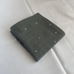 【再販】ダブルガーゼハンカチ  キラキラスター柄  ダークグレー色【23×23㎝】入園 入学