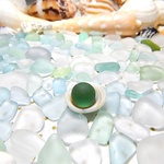 海辺の輝き　淡い色系ミックス小型サイズ大盛特Ｂクラス（シーグラス）