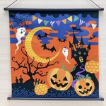 四季彩布(しきさいふ)タペストリー【トリックアトリート ハロウィン】軸付きタペストリー ハロウィン壁飾り 季節のタペストリー 秋壁飾り 玄関飾り 全国送料無料