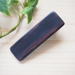 黒檀の髪をしっかり挟むヘアクリップ（コクタン02）長さ6.8cm×幅2.1cm