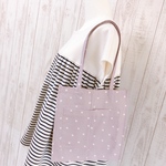 🍋ThankyouPrice🍋　1点限定　　 フライスニットとボーダーニットのギャザー切替トップス＆ドリンクホルダー付き✨