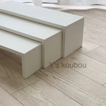 【在庫あり】<抗菌塗料仕様>３段ステージディスプレイ　折り畳み式　什器　　