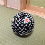 手毬　かすみ草とバラ
