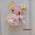 うさちゃん抱っこDoll♡ドールチャーム♡ドール♡フェルト♡