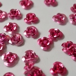 アクセサリーパーツ アルミ薔薇 ピンク レジン 10mm 50個[4582434314633]