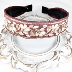 1000円🎉インド刺繍リボン カチューシャ　No.d005