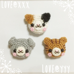 猫ちゃんフェイスマグネット🧲3点セット