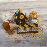 もも様ハロウィンのお菓子のおうちセット　ミニチュア