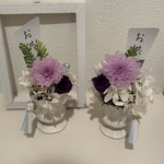 プリザーブドフラワー仏花　ことね菊　お供え　お盆　お悔やみ　仏花　お盆　偲ぶ花