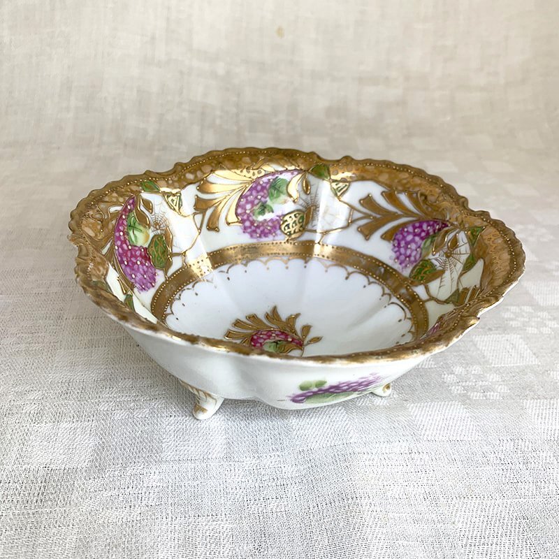 金彩 鼎小皿 小鉢 オールドノリタケ Noritake 18OTd2 - ANTIQUE