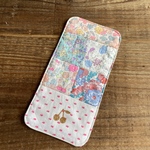 リバティ、パッチワークのハーフハンカチ♡