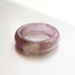 13号 アメジスト ① くりぬきリング 虹入 指輪 天然石 紫水晶  アメシスト 