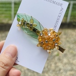 【10/31まで  引越しありがとうセール】金木犀🌿🧡𓈒 𓂂𓏸ヘアクリップ 