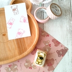 『♥ほっぺくまちゃんといちご🍓』消しゴムはんこ