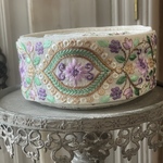 [実物のお色味と違う場合があります] インド刺繍リボン　花　インド刺繍　スパンコール　刺繍リボン　リボン　りぼん　※10月8日よりゆうパケットにて発送