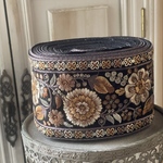 [実物のお色味と違う場合があります] インド刺繍リボン　花　インド刺繍　スパンコール　刺繍リボン　リボン　りぼん　※10月8日よりゆうパケットにて発送