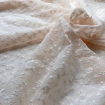 ミニフラワー･レース刺繍【ライトピンク】110×45 F40-3 〈生地・布・ベビー・子供服・お花・ウェディング〉