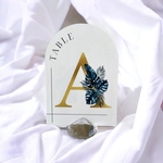 【何枚注文しても500円】結婚式 テーブルナンバー アーチ型 ブルーモチーフ