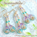 キラキラお月様のドロップピアス(イヤリング)🌙1set