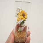 夏の花束【ガラスボトルのお花たち】
