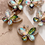 【直径28mm 2個set】高級パーツ Cb304 ラインストーン クリスタル ガラス スワロフスキー