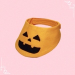 送料無料☆彡ハロウィンオバケかぼちゃ風スタイ〜猫の首輪
