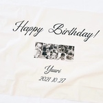 【 BIRTHDAY PHOTO TAPESTRY 】名入り バースデーフォトタペストリー バースデータペストリー BirthdayTapestry タペストリー