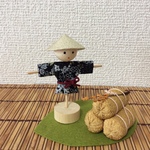 ちりめん細工・里の秋(案山子)5
